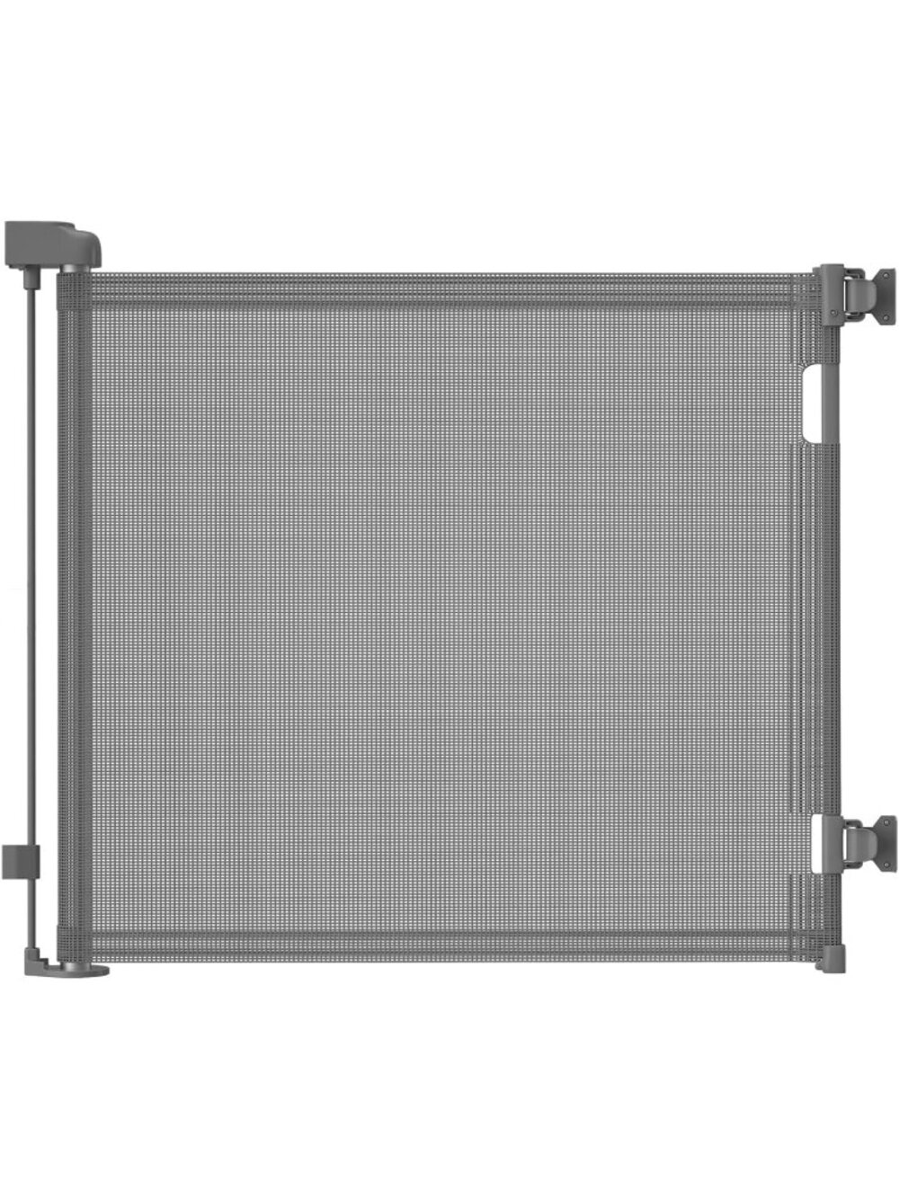 Dearlomum Retractable Baby Gate – 33" Tall Extends up to 55" Wide – Gray Mesh
